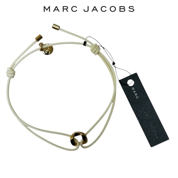 Marc by Marc Jacobs Zinc String Bracelet with Turnlock Charm NWT - Picture 1 of 3